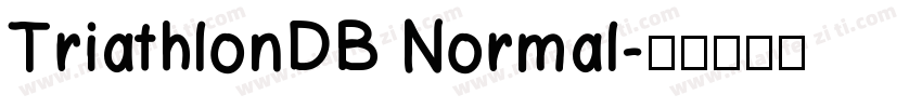 TriathlonDB Normal字体转换